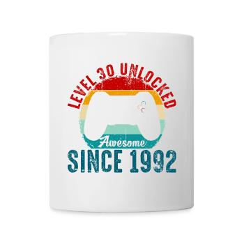 Level 30 Entsperrtes Retro-Controller-Tee - Tasse - Weiß - Vorne