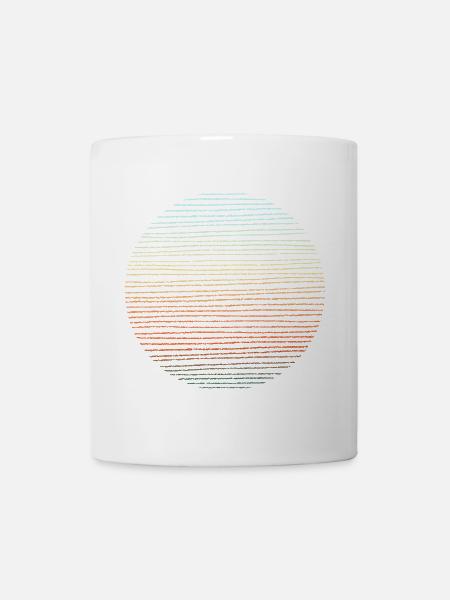 adventure illustration round - Mug - white