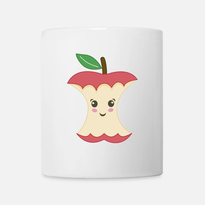 Kawaii Apfel-Trognon - Tasse - Weiß