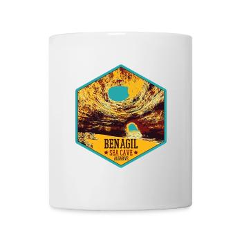 Berühmte Benagil Meereshöhle, Algarve Portugal - Tasse - Weiß - Vorne