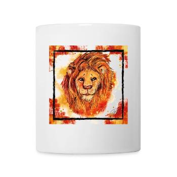 Der Rote Löwe - Tasse - Weiß - Vorne