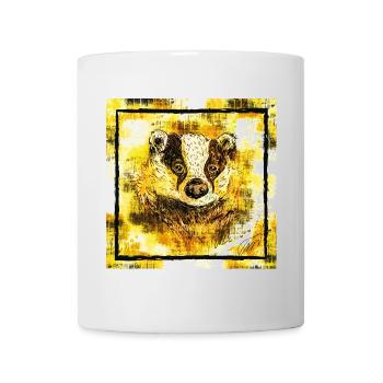 Der Gelbe Dachs, Tier Geschenke - Tasse - Weiß - Vorne