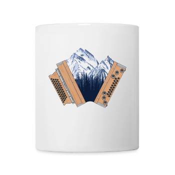 Styrian Accordion Home Mountains | ZiachON! - Mug - white - Front