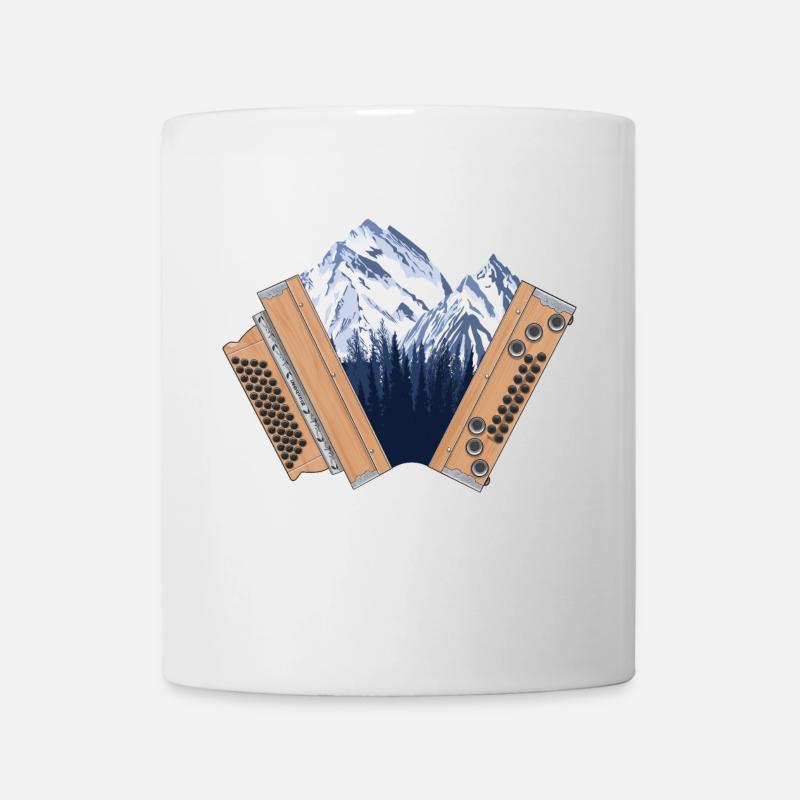 Steirische Harmonika Heimat Gebirge  | ZiachON! - Tasse - Weiß