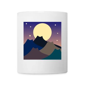 FULL MOON CATS MOUNTAINS - Mug - white - Front