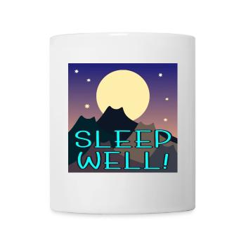 GUT SCHLAFEN - CAT MOUNTAINS - WANDERN - Tasse - Weiß - Vorne