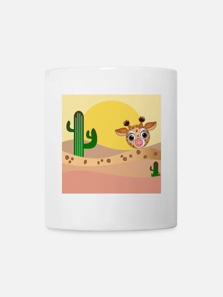 GIRAFFE WÜSTE - Tasse - Weiß
