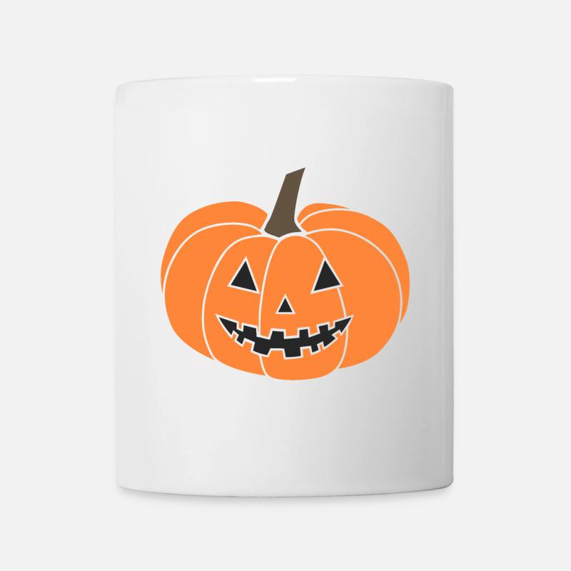 Citrouille Jack-o'-lantern - Mug blanc - blanc