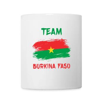 Conception du drapeau de l'équipe Burkina Faso - Mug blanc - blanc - Devant