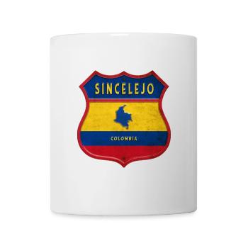 Design des armoiries du Sincelejo Colombia - Mug blanc - blanc - Devant