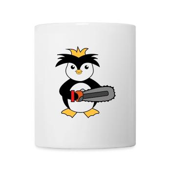 Zoo Pingouin Oiseau de mer Oiseau animal Arctique - Mug blanc - blanc - Devant