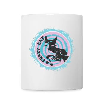 Ausgefallenes Katzendesign - Tasse - Weiß - Vorne