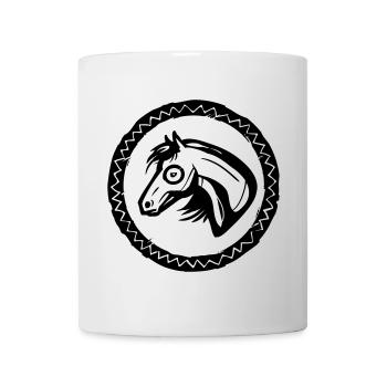 Pferd Portrait - Tasse - Weiß - Vorne