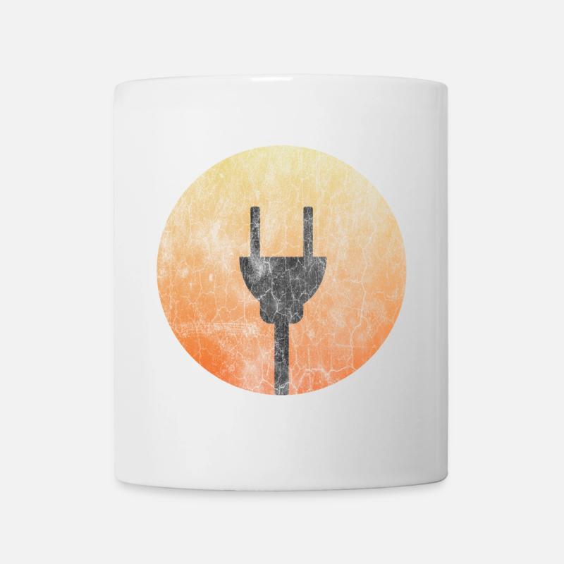 Solar Stecker - T-Shirt Design - Tasse - Weiß