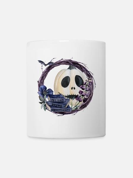 Citrouille d’Halloween - Mug blanc - blanc
