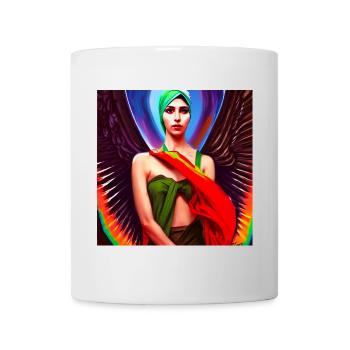 Hijab Femme Angel Wings Art - Mug blanc - blanc - Devant