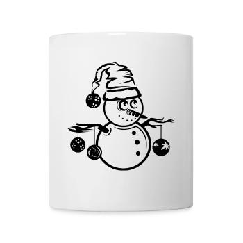 Symbole du Père Noël Illustration graphique Noël - Mug blanc - blanc - Devant