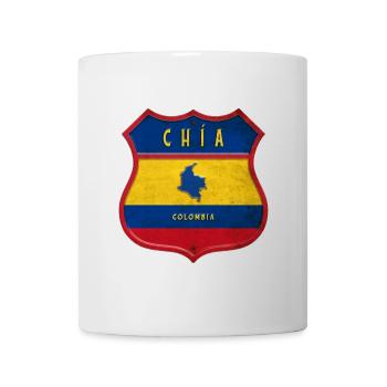 Design des armoiries de Chia Colombia - Mug blanc - blanc - Devant