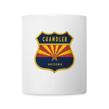 Motif du drapeau de l'Arizona de Chandler - Mug blanc - blanc - Devant
