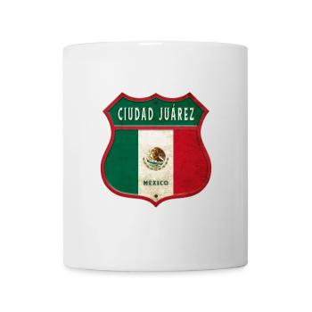 Diseño del escudo de Ciudad Juárez México - Mug blanc - blanc - Devant