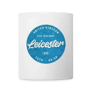 Leicester Retro Roundel Badge - Mug - white - Front
