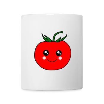 Tomate rot rote Tomate Tomaten - Tasse - Weiß - Vorne
