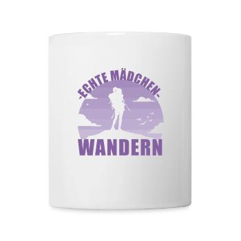 Wandern Mädchen Hobby Wanderung Berge Geschenk - Tasse - Weiß - Vorne