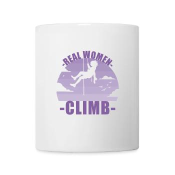 Klettern Bergsteigen Berge Mädchen Geschenk - Tasse - Weiß - Vorne