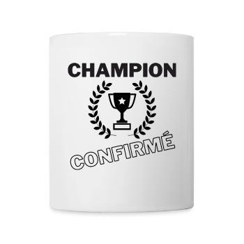 Champion confirmé - Mug blanc - blanc - Devant