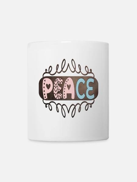 Friede - Tasse - Weiß