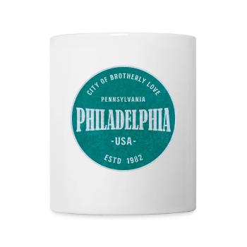 Philadelphia Vintage Tee - Tasse - Weiß - Vorne