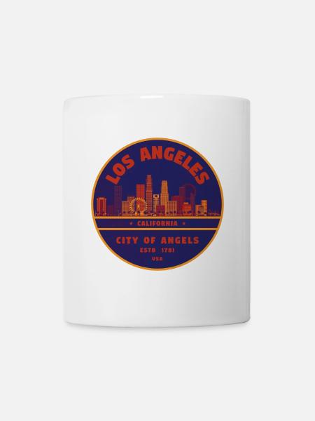 Stadtportrait Los Angeles Skyline - Tasse - Weiß