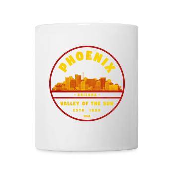 Phoenix Skyline: Valley of the Sun - Tasse - Weiß - Vorne