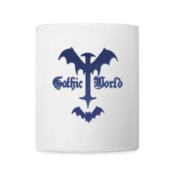 gothic design, Sprüche, Kreuze, Dämonenflügel - Tasse - Weiß - Vorne