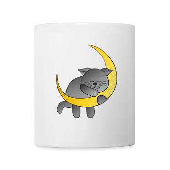 Monde, Katzen design, schlafend - Tasse - Weiß - Vorne