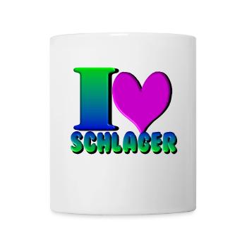Schlager Party , Schlager Musik , Love Schlager - Tasse - Weiß - Vorne
