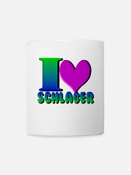 Schlager Party , Schlager Musik , Love Schlager - Tasse - Weiß