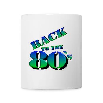 des années 80 Party Retro Fun chemise, dos 80 (25) - Mug blanc - blanc - Devant