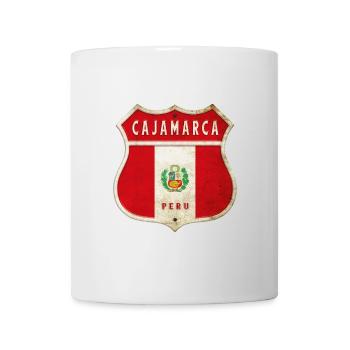 Cajamarca Peru coat of arms flag design - Mug - white - Front