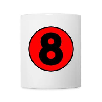 Anniversaire Anniversaire 8 - Mug blanc - blanc - Devant