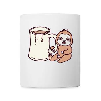 Jungle Paresseux Paresseux Lève-tard Animal fatigué - Mug blanc - blanc - Devant