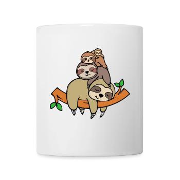 Faultier Urwaldbewohner Schlafen Faul Dschungel - Tasse - Weiß - Vorne