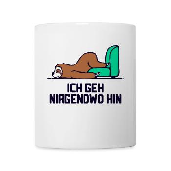 Säugetier Tier faultier Statement Langschläfer - Tasse - Weiß - Vorne