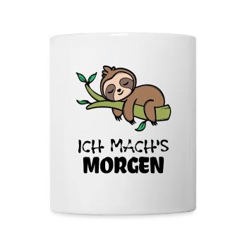 Paresseux Mammifère endormi Déclaration Paresseuse - Mug blanc - blanc - Devant