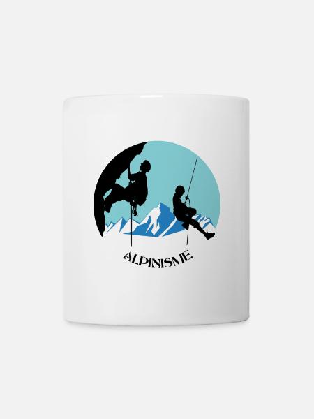Bergsteigen - Tasse - Weiß