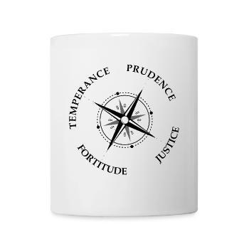 Cardinal Virtues Stoicism Cardinal Virtues - Mug - white - Front