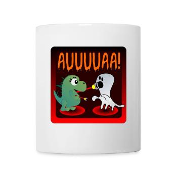 HALLOWEEN DINOSAURIER GEISTER - Tasse - Weiß - Vorne