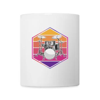 Drummer Schlagzeuger - Mug - white - Front