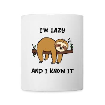Sloth Lazy Animal Sleeping Statement Jungle - Mug - white - Front