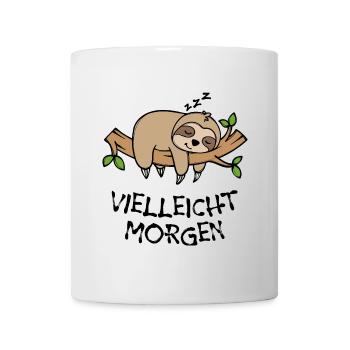 Säugetier Faul Tier Statement Faultier Schlafen - Tasse - Weiß - Vorne